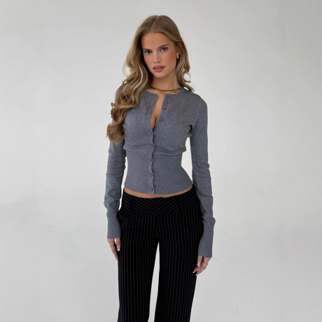 Cardigan rajut polos