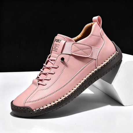 Sepatu jahit tangan flat kasual