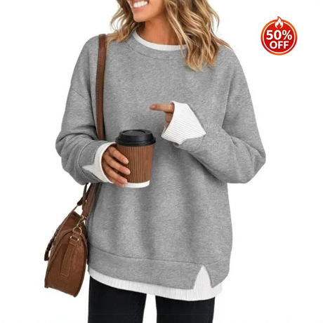 Sweatshirt oversize lengan panjang